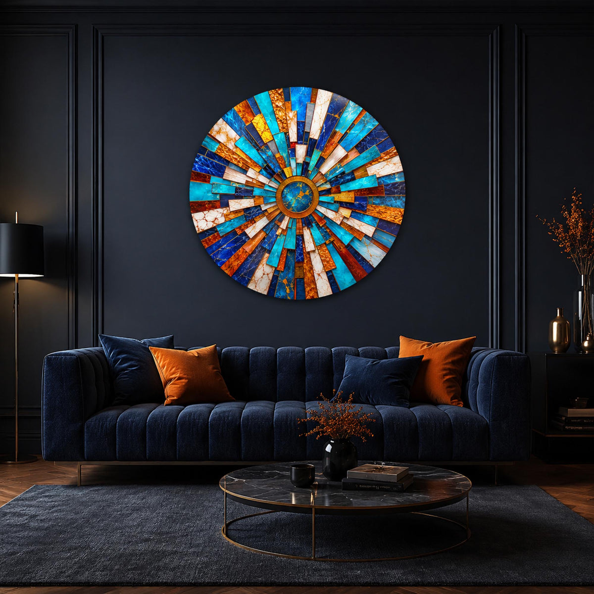 Turquoise Golden Sunburst lifestyle view