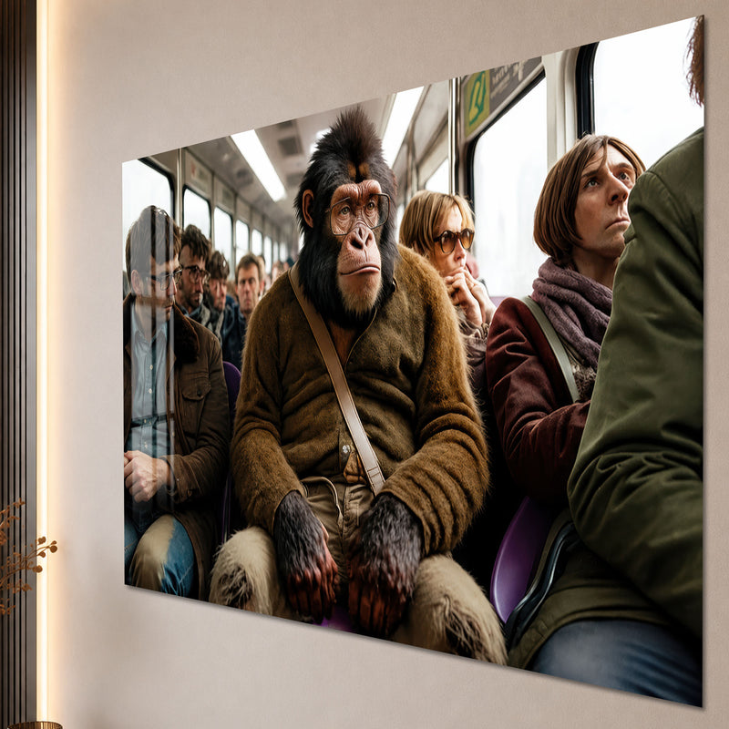 Chimpanzee Train Commuter close-up angled detail