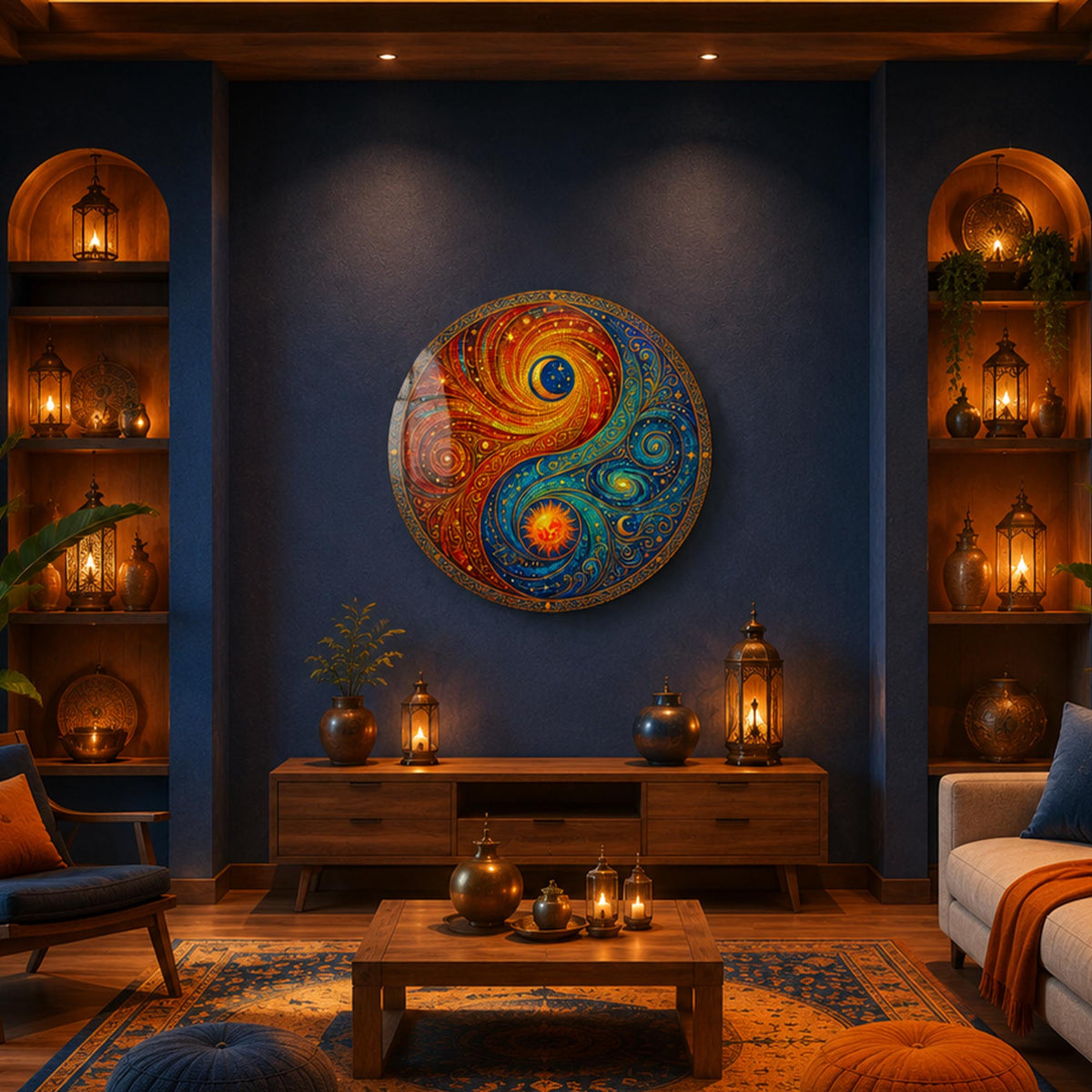 Celestial Harmony in a modern room
