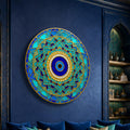 Blue Gold Evil Eye Star Mandala lifestyle view