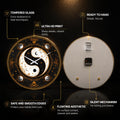 Celestial Yin Yang — tempered glass, ultra HD print, ready to hang