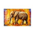 Artronauts Glass Print Sunset Elephant Glass Wall Art