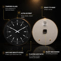 Precision Minute Dial — tempered glass, ultra HD print, ready to hang