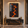 Molten Earth with gold frame