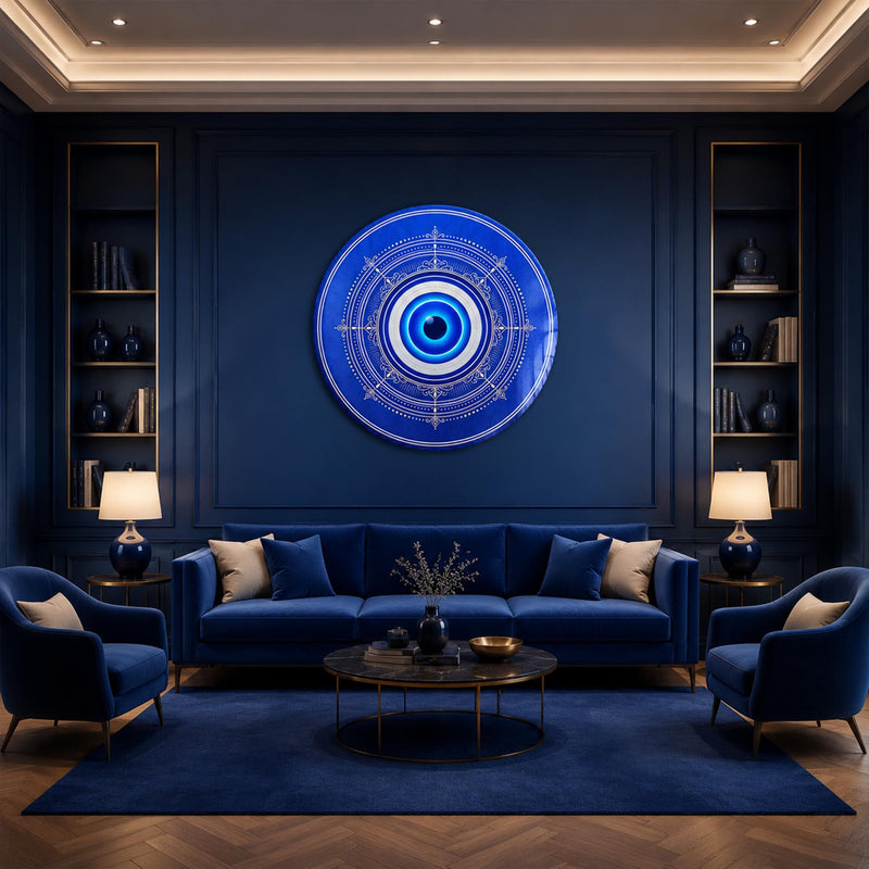 Midnight Evil Eye in a modern room