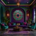 Jewel Tone Gold Leaded Lotus lifestyle view