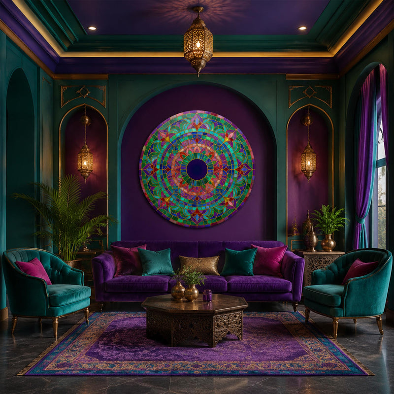 Jewel Tone Gold Leaded Lotus lifestyle view