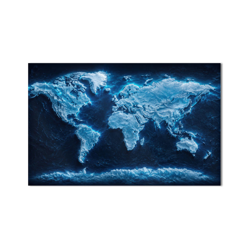 Frozen World Map product shot on white background