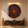 Molten Core Spiral with gold frame