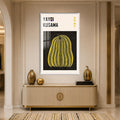Dotted Yellow Pumpkin with white frame