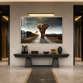 Elephant on the Open Road with silver frame