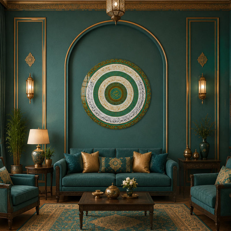 Sacred Turquoise Calligraphy lifestyle view