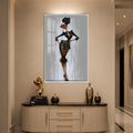 Black Rose Fashionista with white frame