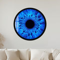 Electric Blue Iris with black frame