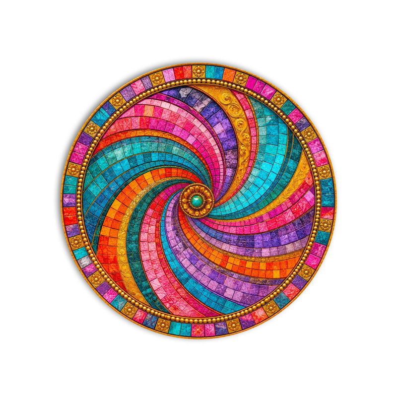 Jeweled Mosaic Spiral product shot on white background