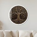 Bronze Relief Tree Of Life with white frame