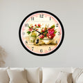 Vintage Rose Bouquet with black frame