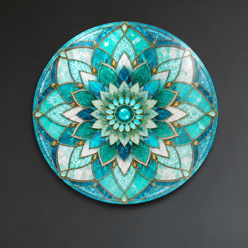 Turquoise Lotus Mandala lifestyle view