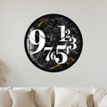 Midnight Marble Numerals with black frame