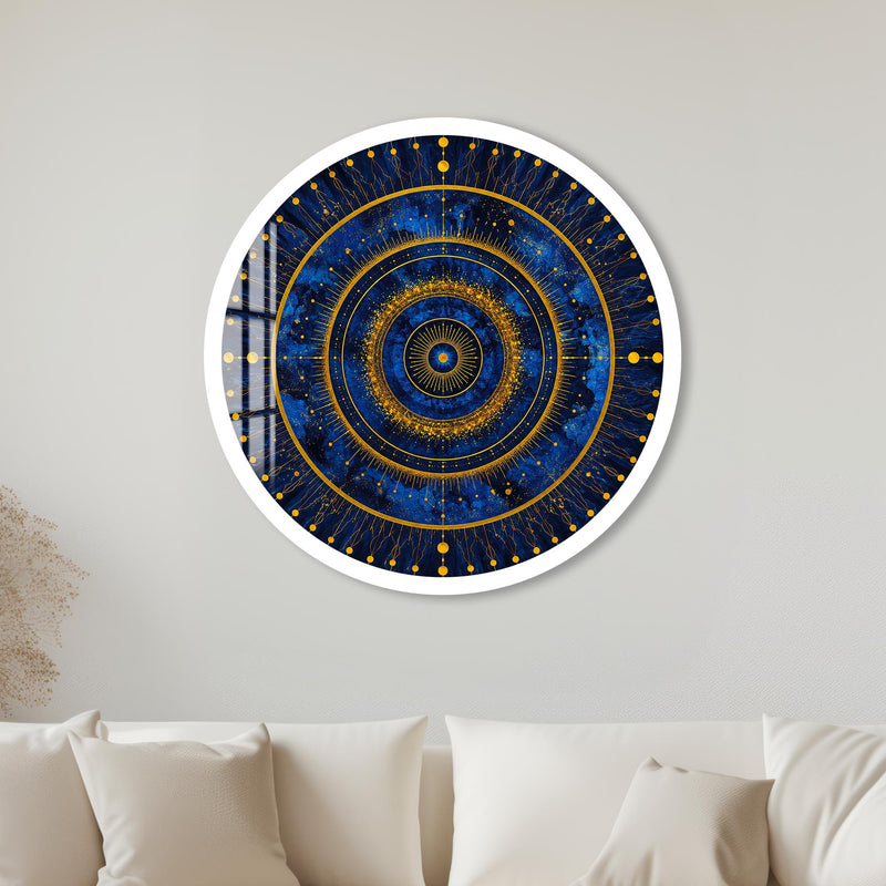 Celestial Golden Orbit with white frame
