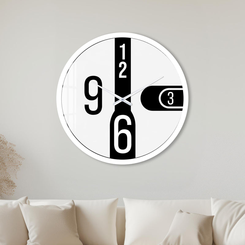 Bold Number Dial with white frame