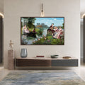 Rococo Garden Serenade with walnut frame