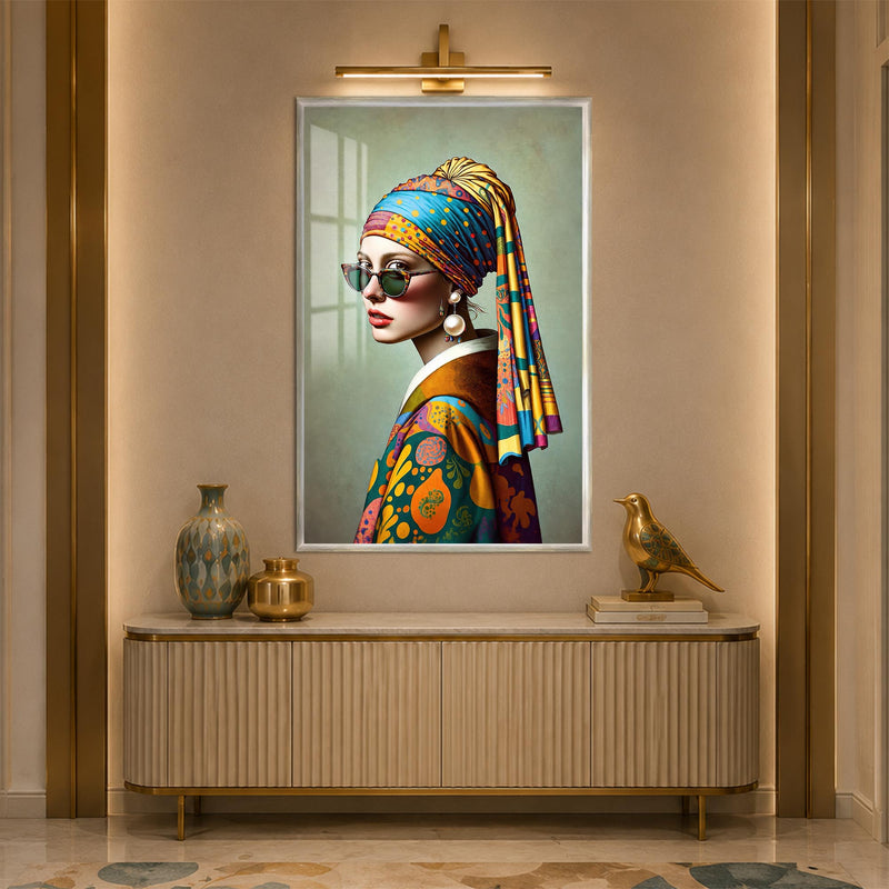 Bohemian Muse with silver frame