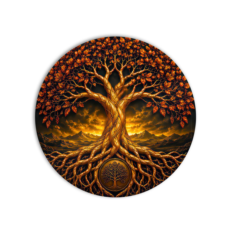 Golden Tree of Life product shot on white background