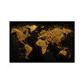 Golden World Map product shot on white background