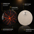 Molten Earth — tempered glass, ultra HD print, ready to hang