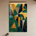 Artronauts Glass Print Emerald Geometric Fusion Glass Wall Art