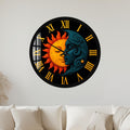 Celestial Sun And Moon with black frame
