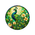 Stained Glass Peacock product shot on white background