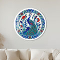 Ottoman Peacock Garden with white frame