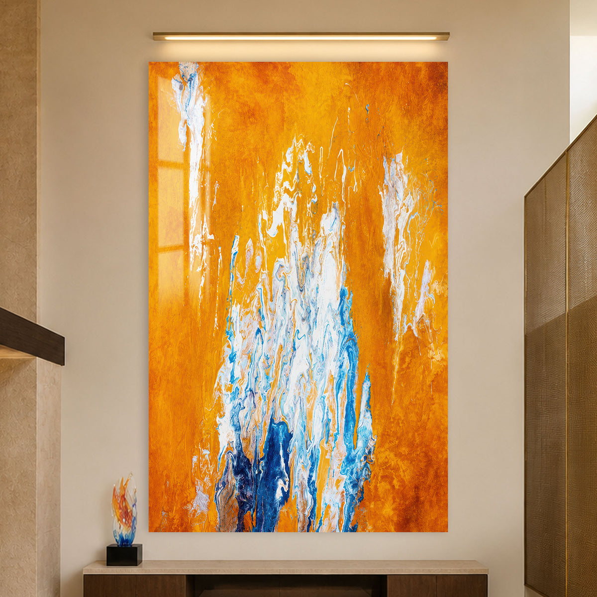 Amber Ice in a modern room