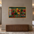 Dotted Enchanted Garden with gold frame