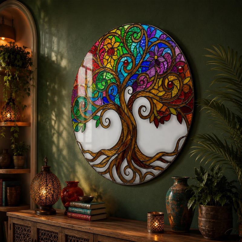 Rainbow Floral Tree Of Life lifestyle view