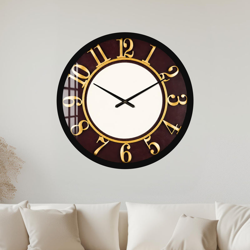 Golden Number Dial with black frame