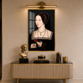 Tudor Rose Portrait with gold frame