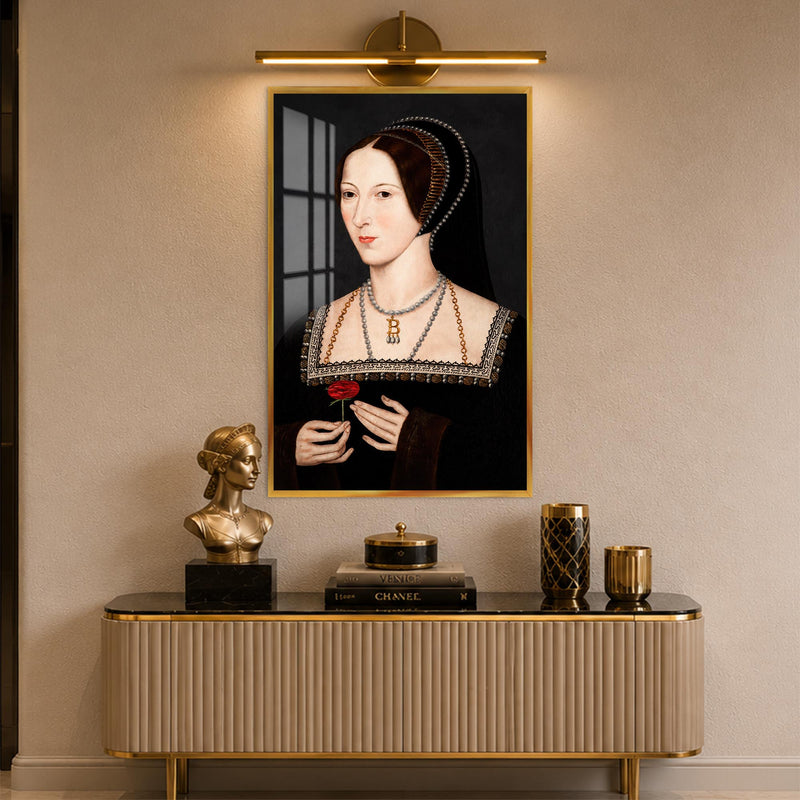 Tudor Rose Portrait with gold frame