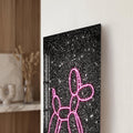 Artronauts Glass Print Neon Balloon Dog Glass Wall Art