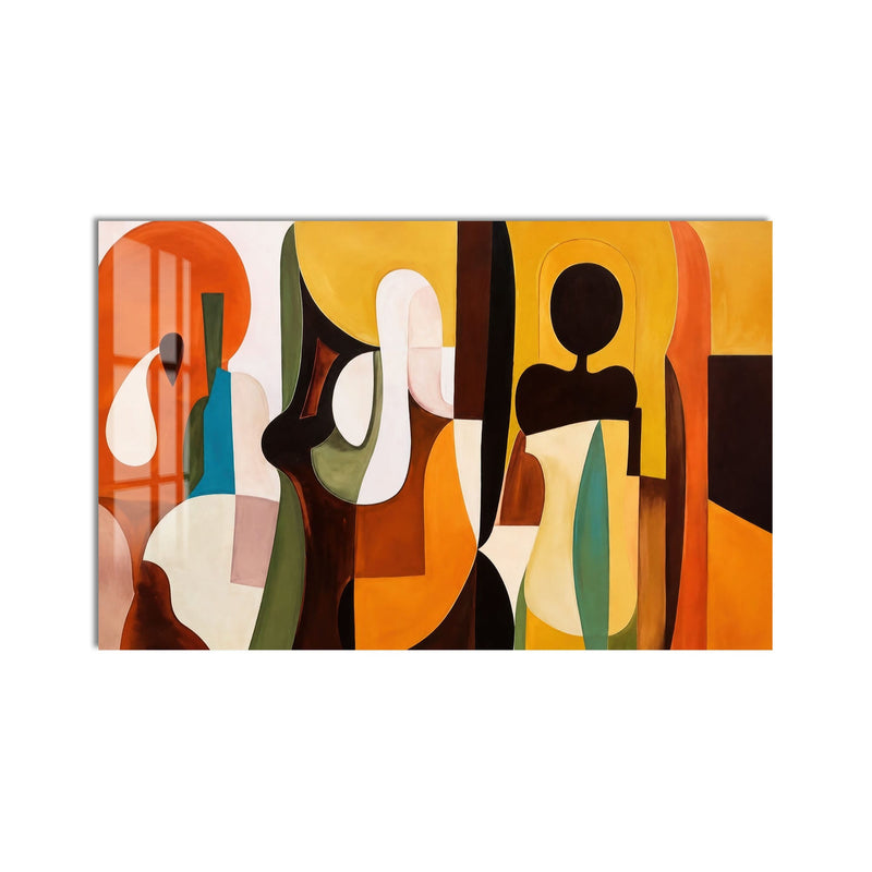 Sunlit Abstract Figures product shot on white background