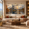 Autumn Alpine Lake lifestyle view