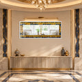 Sapphire Cathedral Mosaic with white frame