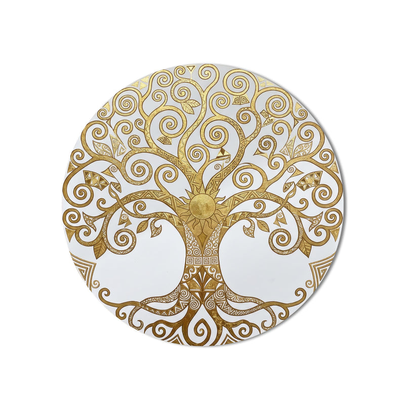 Golden Tree Of Life product shot on white background