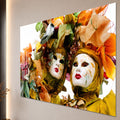 Venetian Carnival Masks close-up angled detail