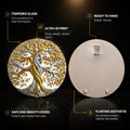 Golden Tree of Life — tempered glass, ultra HD print, ready to hang