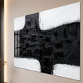 Artronauts Glass Print Monochrome Cross Abstraction Glass Wall Art