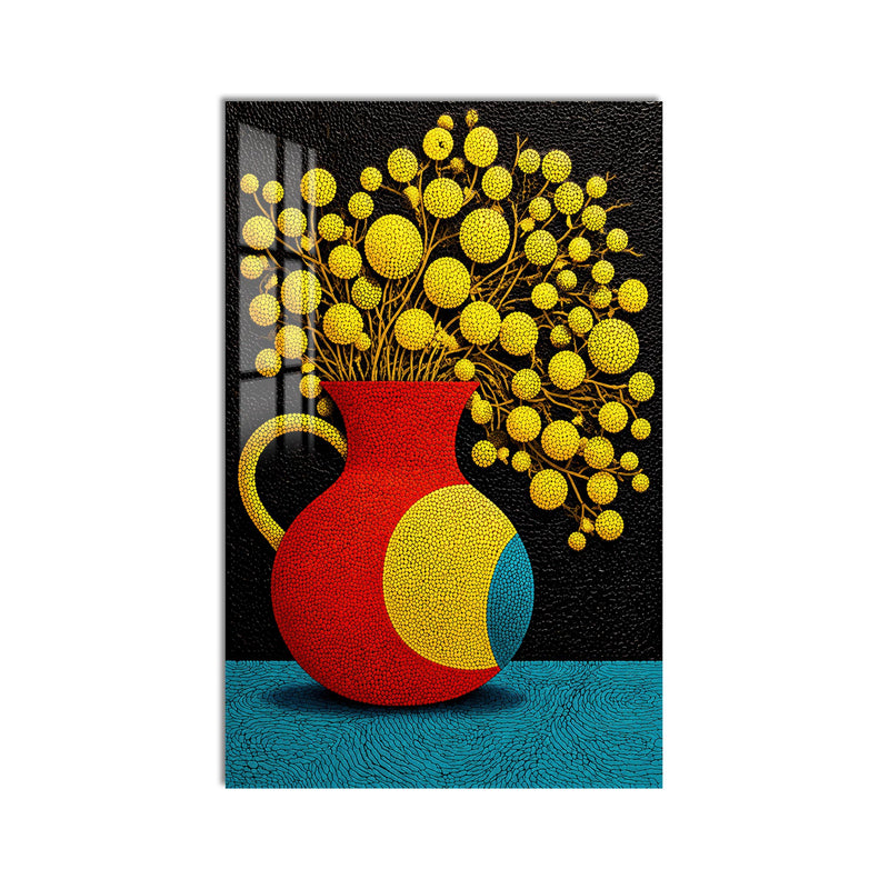 Vibrant Floral Pitcher product shot on white background