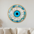 Crystal Azure Eye with gold frame